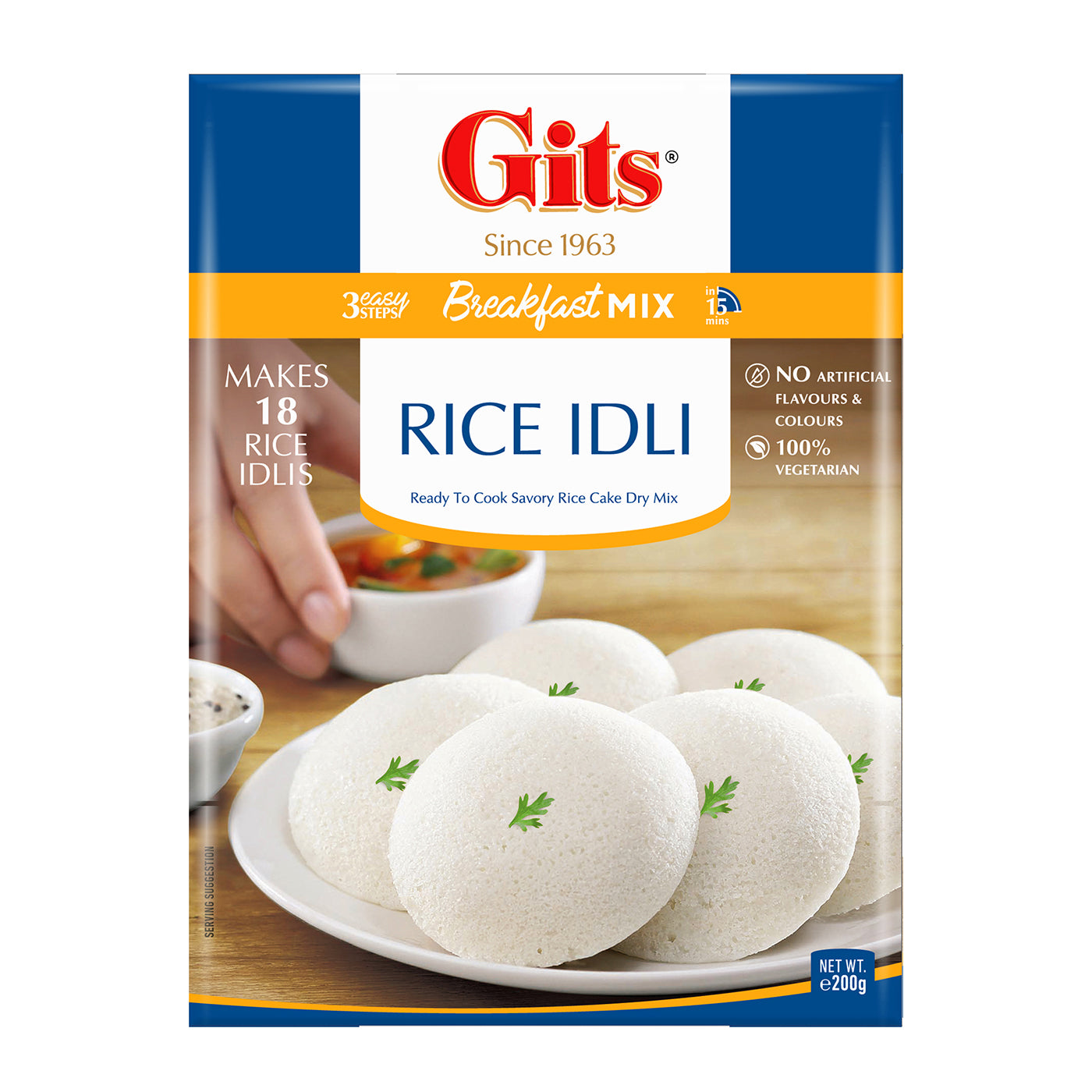 Gits Rice Idli Instant Breakfast Mix 200g - Buy Online at Official ...