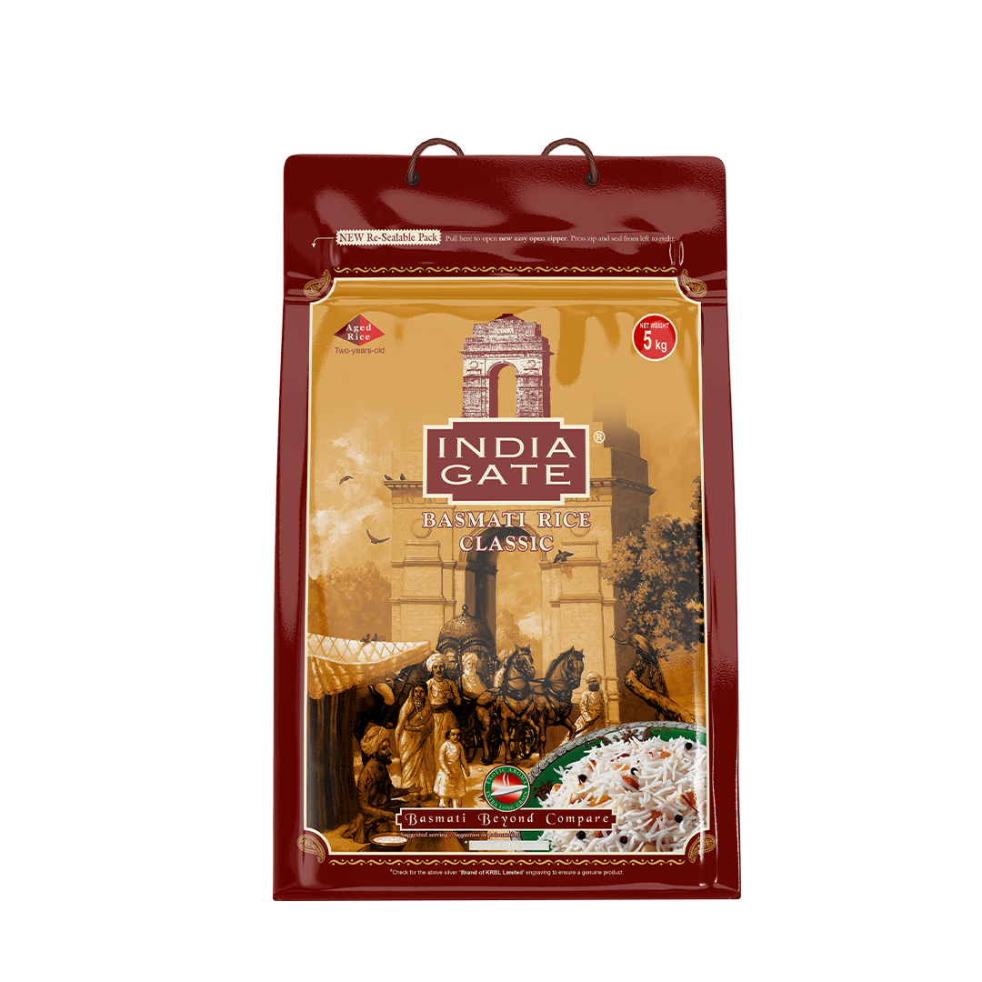 India Gate Classic Basmati Rice 5kg - Buy Online at Official Mustafa ...